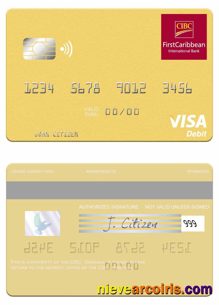 Grenada CBIC visa debit card